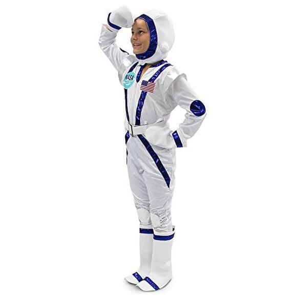 Spunky Space Cadet Astronaut Child's Kids Halloween Costume Silver Age 3-4 - Picture 2 of 8